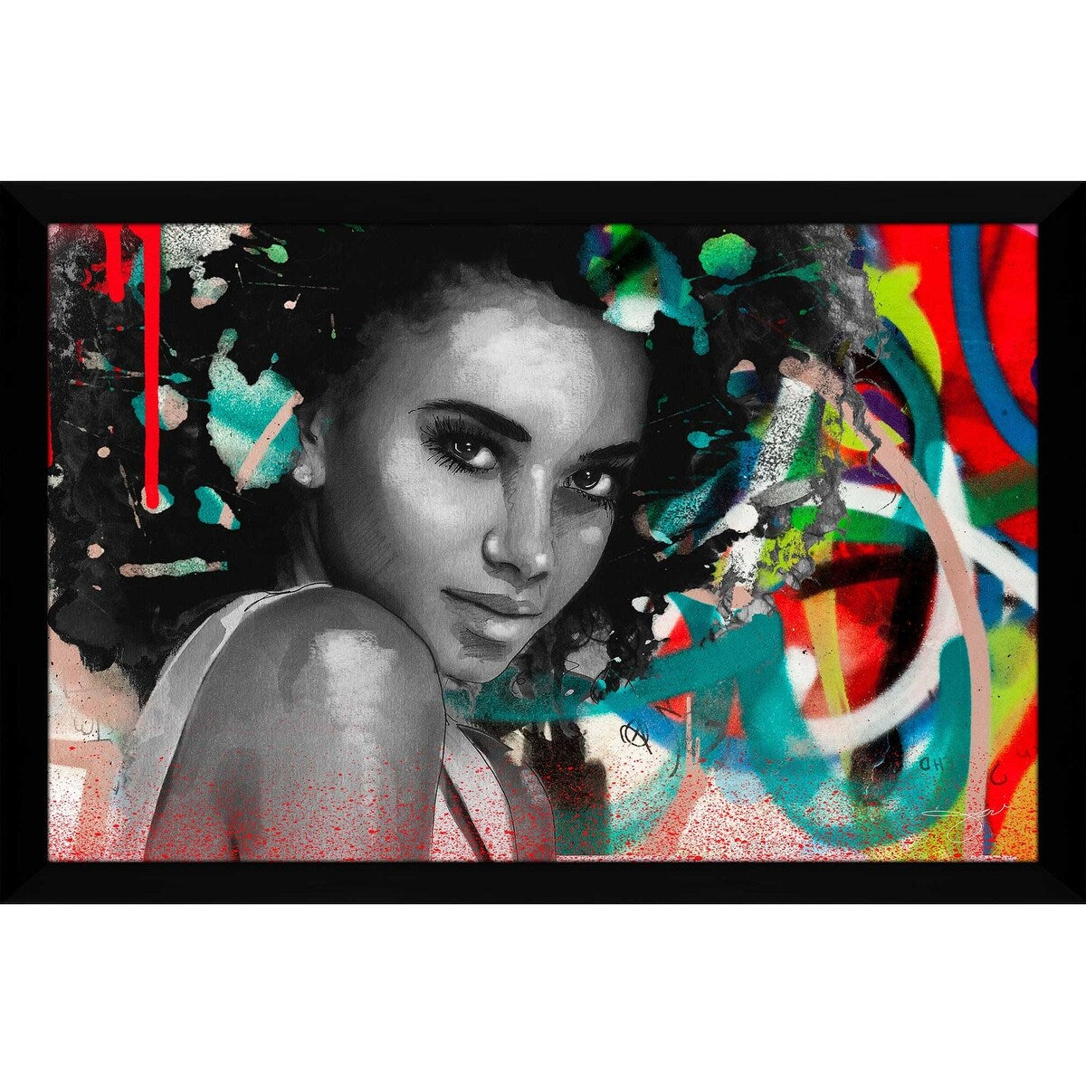 Jodi Print Afrique Model 6 Acrylic Wall Art - Modern African Home Decor for Living Room, Bedroom & Office