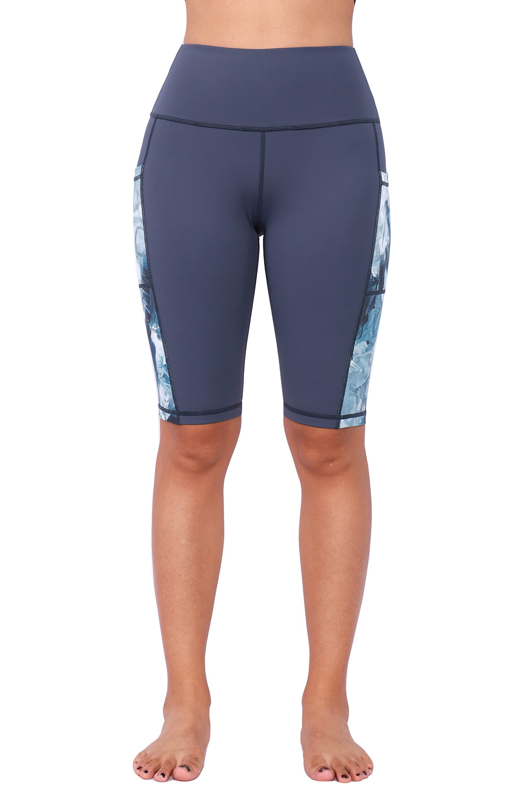 Neonysweets Women's High Waist Yoga Shorts with Pockets - Workout Running Gym Athletic Leggings for Women | Perfect for Yoga, Pilates, Fitness & Lounge Wear