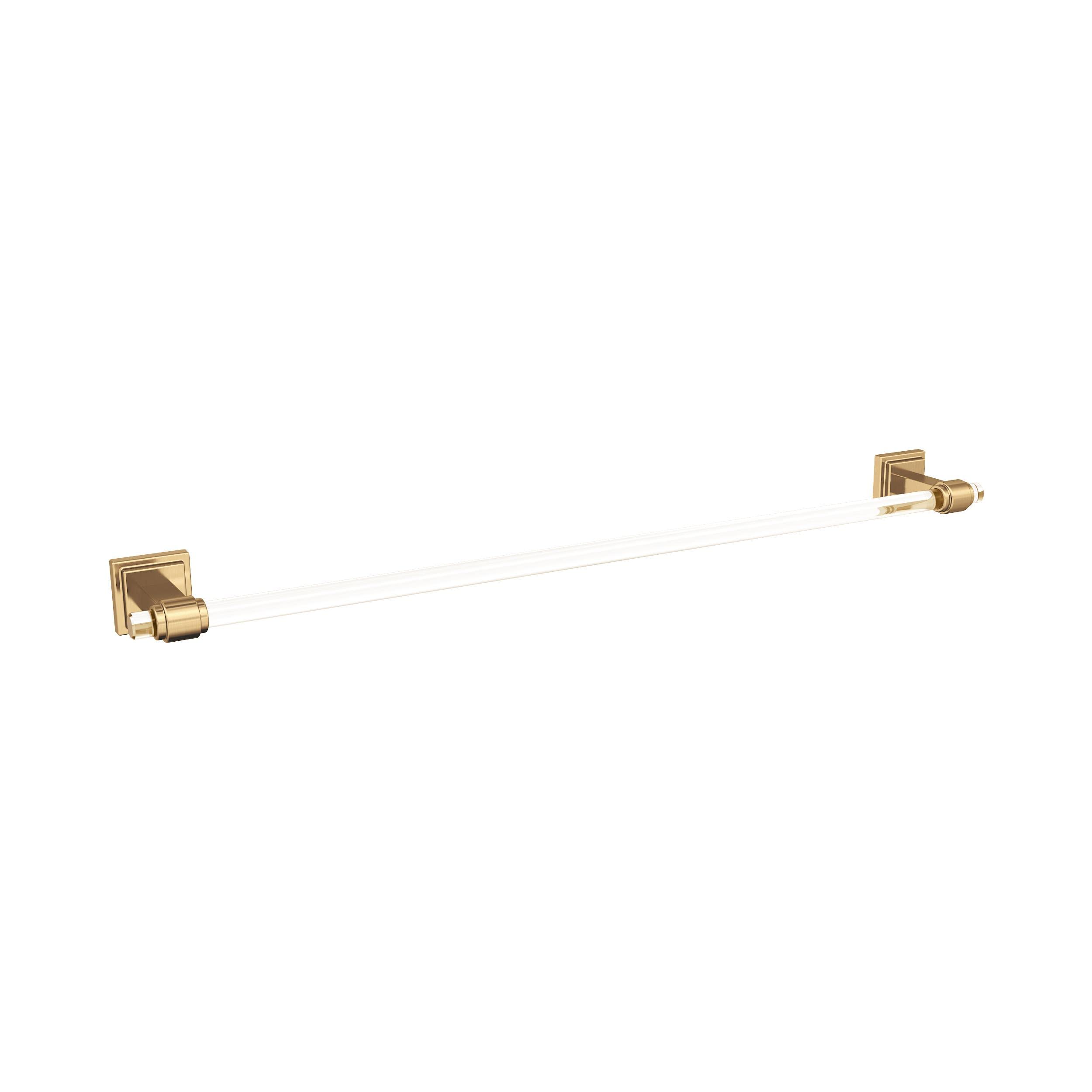 Amerock BH36064CCZ 24-Inch Clear Champagne Bronze Towel Bar - Modern Bathroom Towel Rack & Holder for Bath Accessories | Perfect for Bathrooms, Spas & Luxury Hotels