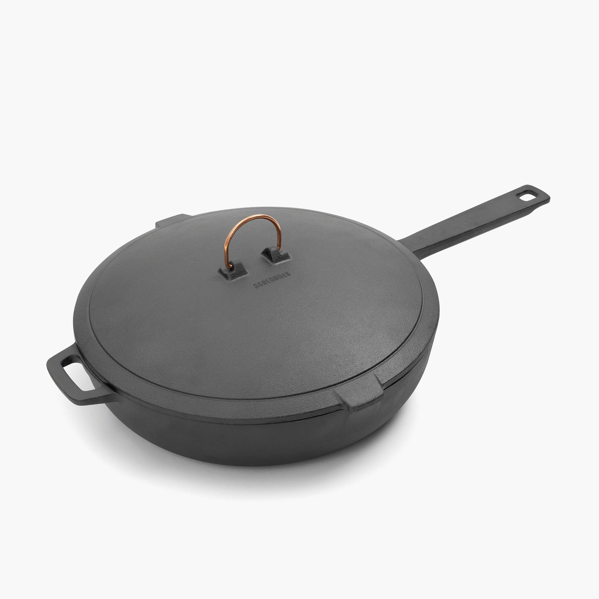 Premium Enamel Lined Cast Iron Skillet - 10.25 Inch Non-Stick Oven Safe Cookware for Stovetop, Grill & Camping - Perfect for Searing, Baking & Outdoor Cooking