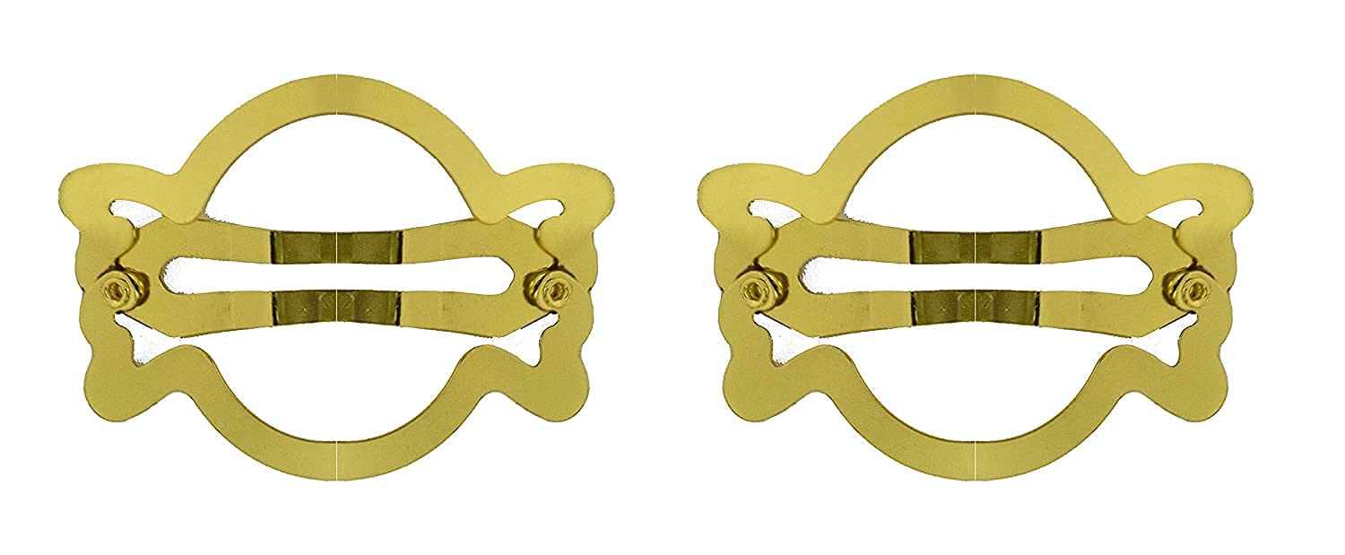 4 Pairs Golden Metal Hair Clips Barrettes for Women & Girls - Elegant Hair Pins & Hair Accessories (Pack of 1) - Perfect for Weddings, Parties & Everyday Styling