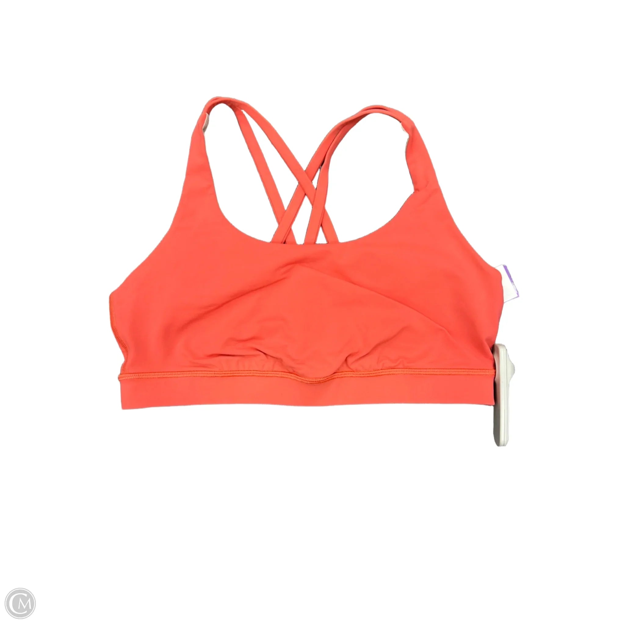 Lululemon Orange Athletic Sports Bra for Women - Size 10 - High Impact Workout, Yoga & Running Support - Comfortable & Breathable for Gym & Active Lifestyle