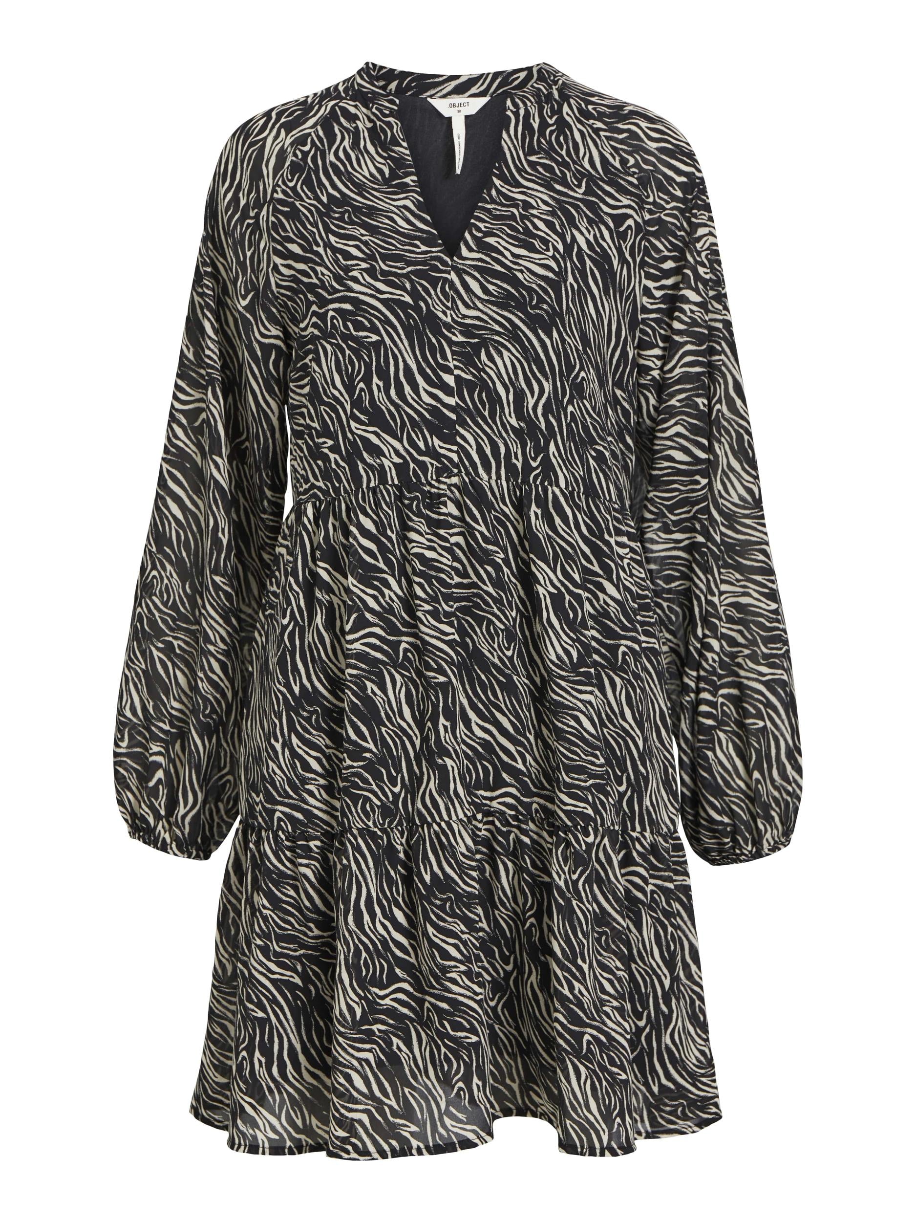 GIA Smock Dress for Women - Black & Sandshell Colors | Flowy Midi Dress with GIA Certification | Perfect for Casual Outings, Office Wear & Summer Vacations
