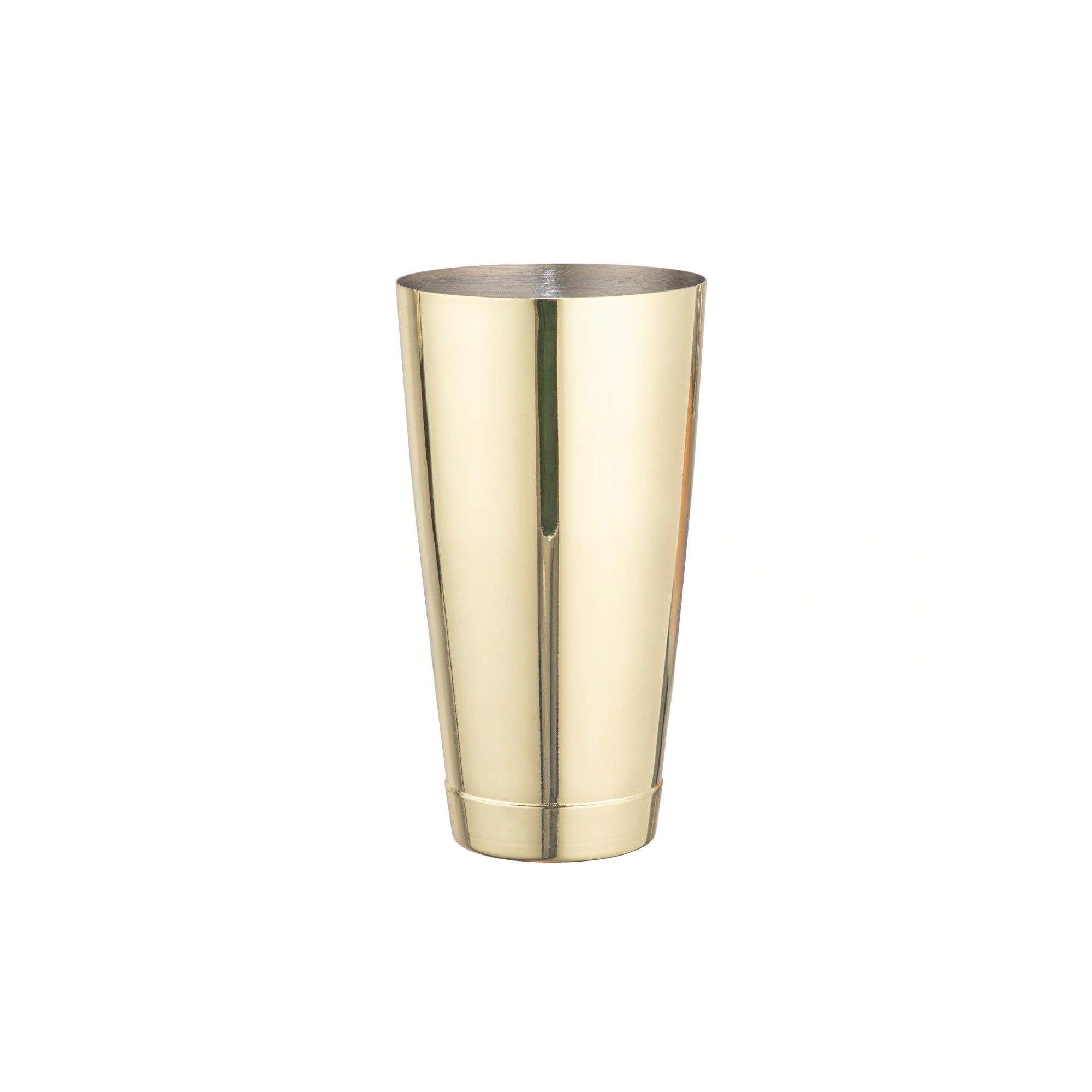Premium 24 oz Gold Plated Stainless Steel Cocktail Shaker - Weighted Bar Mixing Tin (3.5