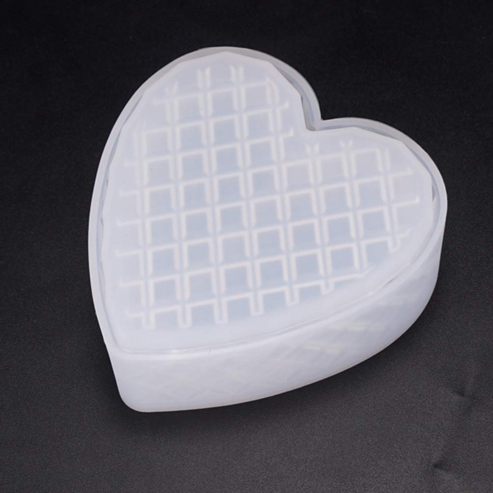 Heart Shaped Silicone Gel Molds for DIY Soap Making, Jewelry Storage, Epoxy Resin Crafts - 1 Piece - Perfect for Bathroom Organizers, Handmade Gifts & Craft Projects