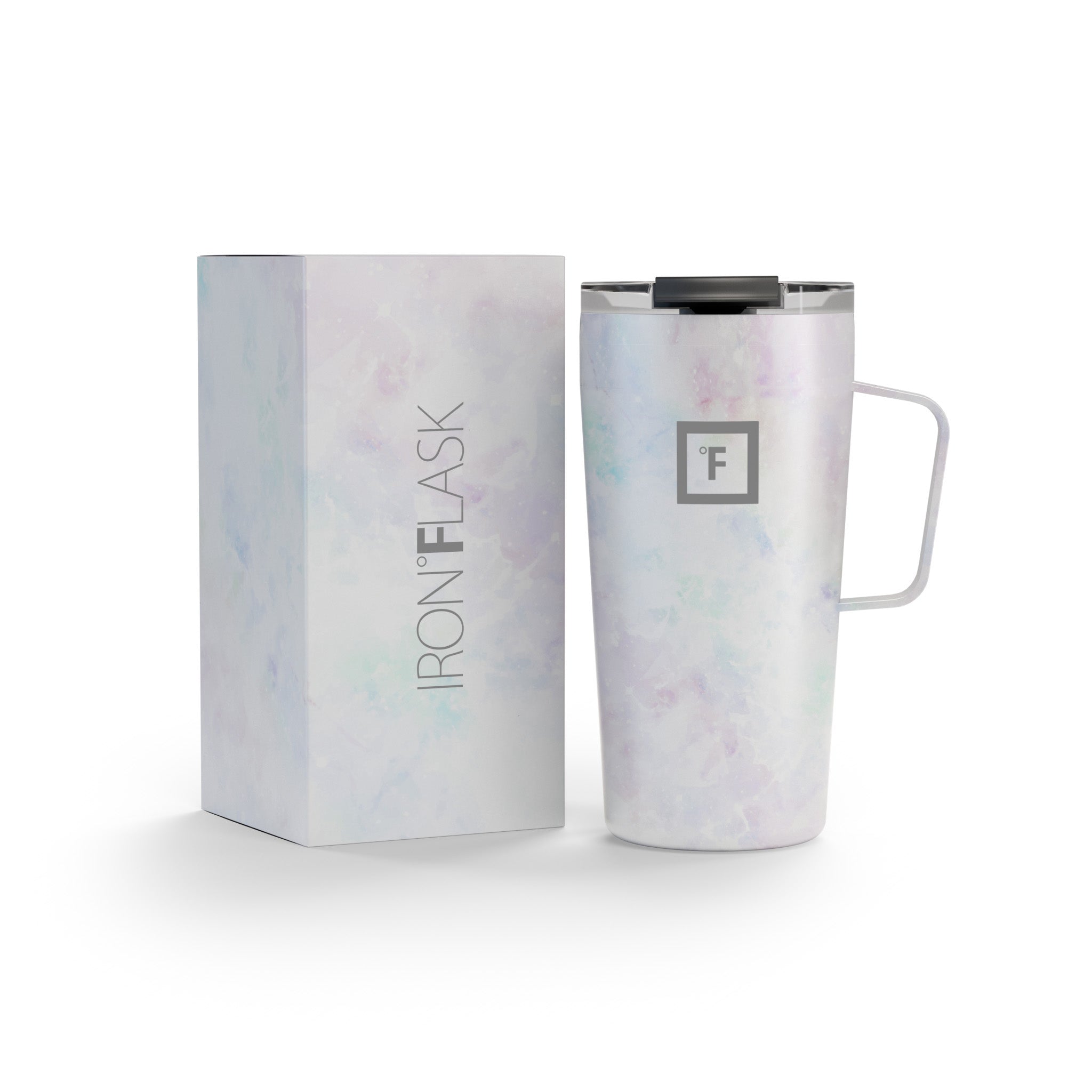 16 Oz Grip Coffee Mug - Insulated Travel Mug with Non-Slip Handle, Perfect for Hot & Cold Drinks - Ideal for Office, Commuting, Camping and Outdoor Activities