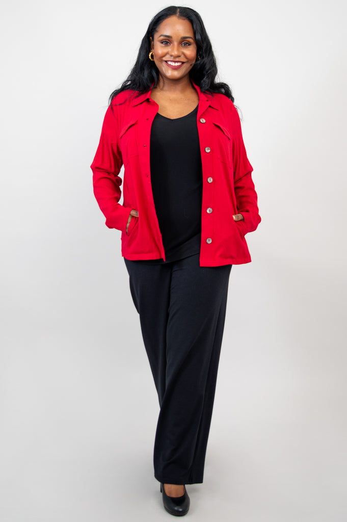 Lauren Jacket - Soft Linen Bamboo Fabric for Women | Perfect for Casual Outings & Office Wear