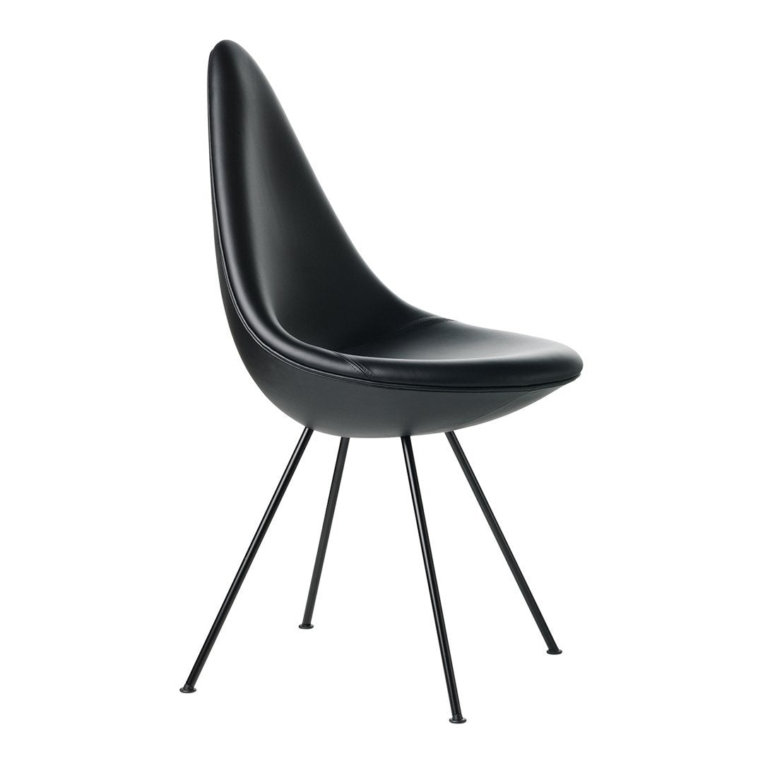 Drop Chair Black Edition - Modern Minimalist Lounge Chair for Living Room, Bedroom, or Office - Perfect for Relaxing and Reading