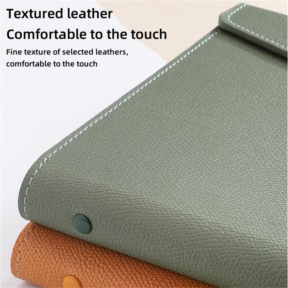 HBNOM 2024-2025 Academic Planner - Monthly & Weekly Organizer with Loose-Leaf Design, Textured Leather Cover & Flexible Binding - Perfect for Students, Professionals & Office Use (Blue)