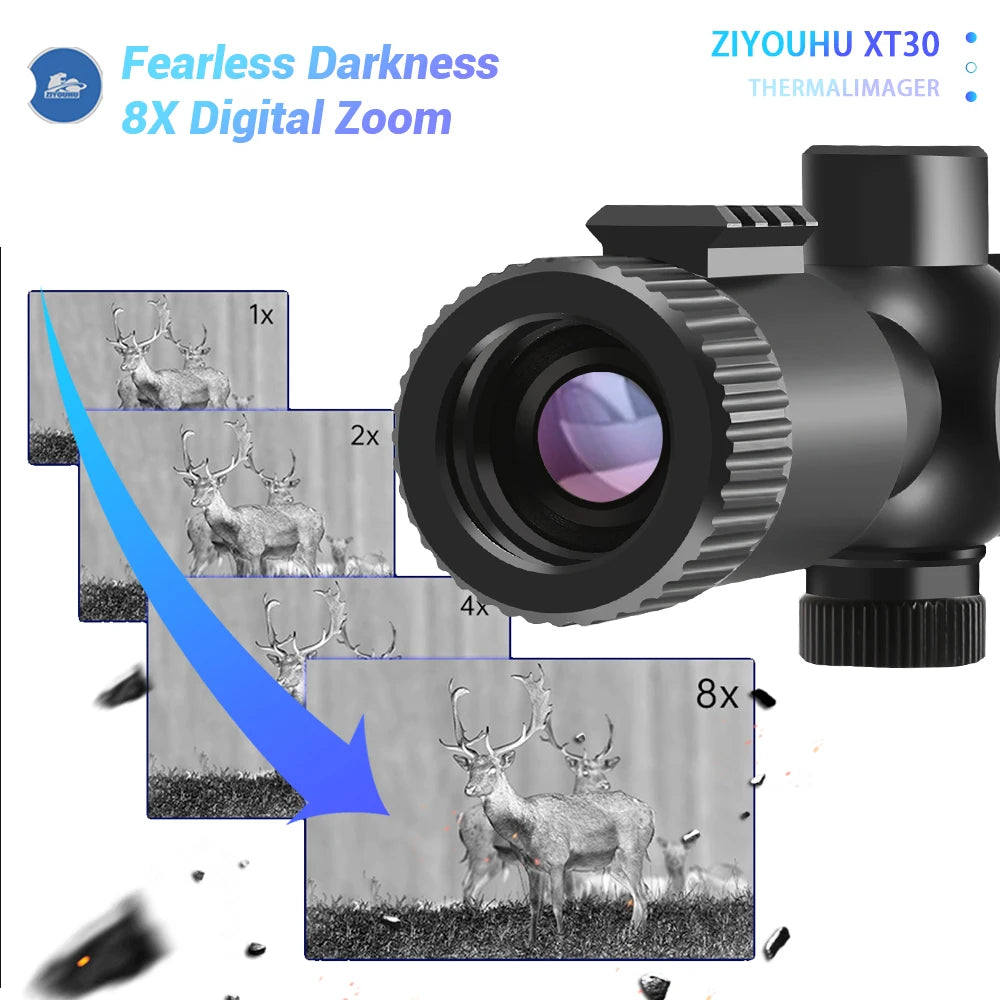 XT30 384x288 Thermal Imaging Rifle Scope - High Resolution BDC Reticle for Hunting, Shooting & Hotspot Tracking | 6 Pseudo Color Modes | Night Vision & Search Rescue Operations