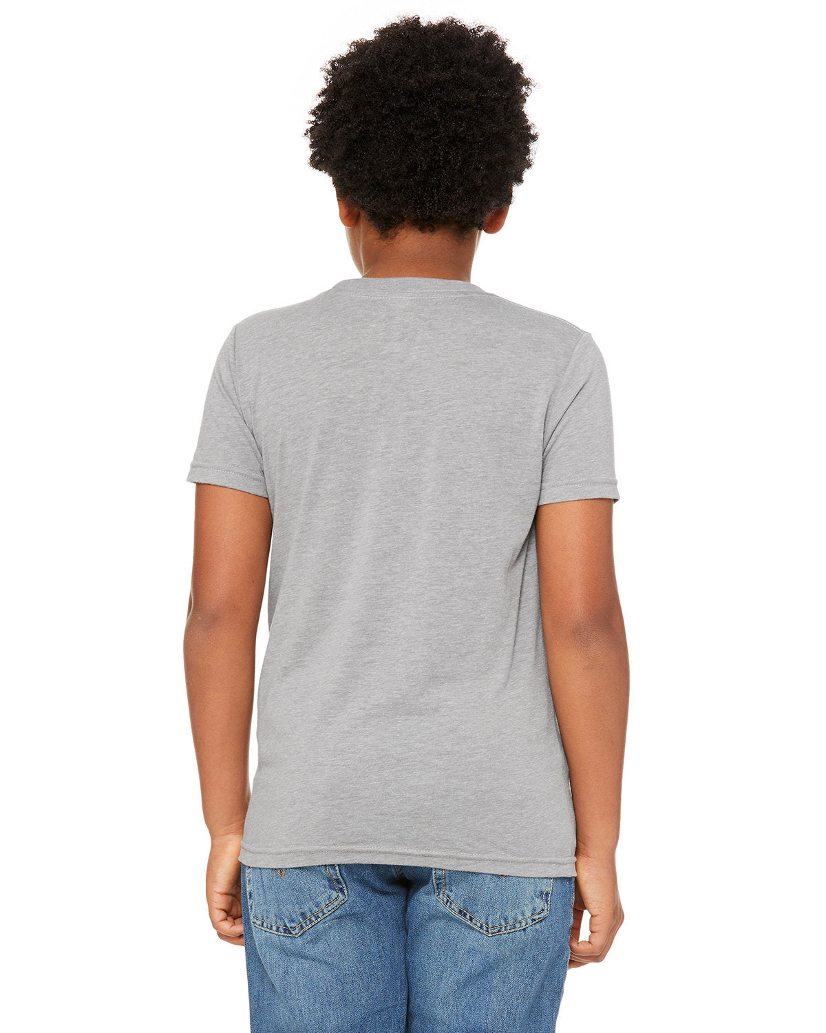 Bella + Canvas 3413Y Youth Tri-Blend Short Sleeve T-Shirt - Soft & Comfortable Kids Tee for Everyday Wear, School, and Playtime