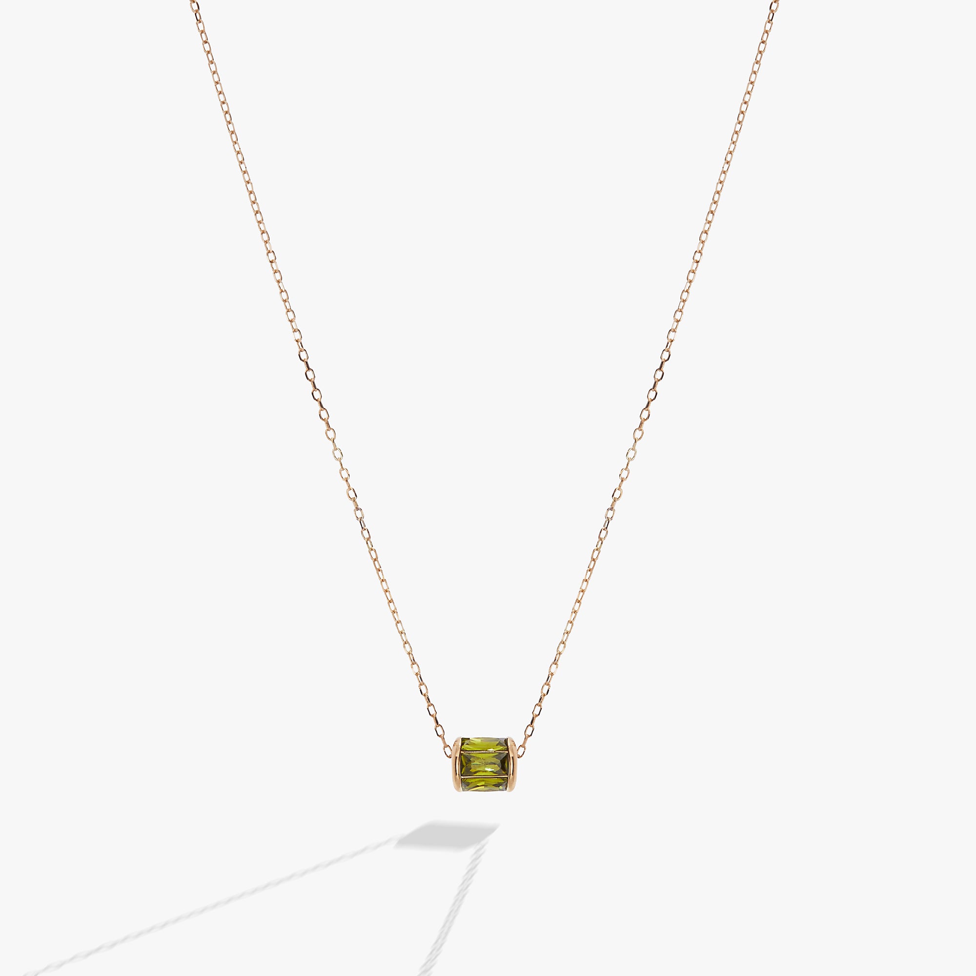 August Birthstone Sterling Silver Pendant Necklace for Women - Elegant Peridot Jewelry Gift for Birthday, Anniversary & Special Occasions