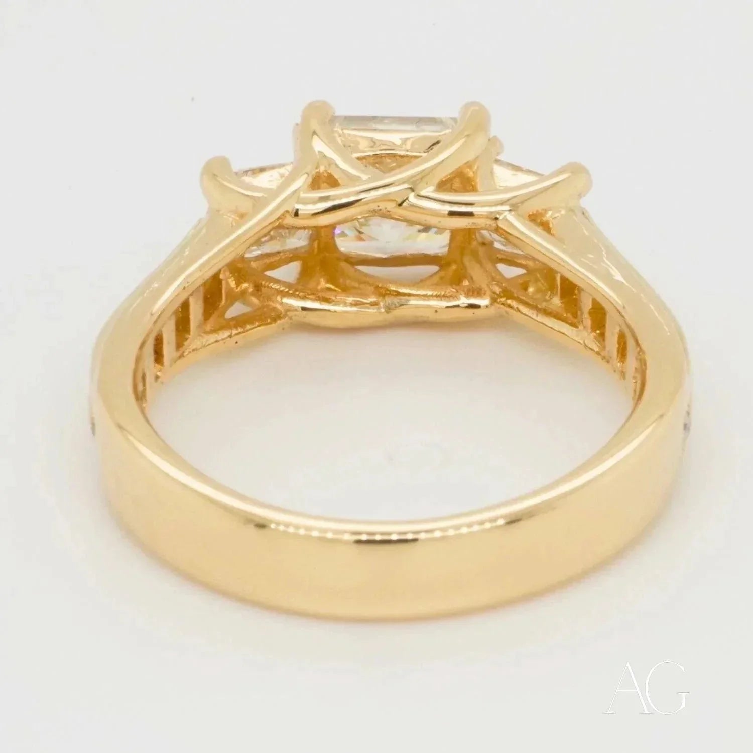 18K Gold Diamond Ring - 0.98 Carat Solitaire Engagement Ring for Women, Wedding Band, Anniversary Gift, Promise Ring, Valentine's Day Present