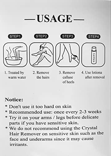 AZRMOH Crystal Hair Remover - 2022 Upgraded Painless Hair Eraser for Women & Men | Exfoliating Magic Crystal Hair Removal | Perfect for Face, Legs, Arms & Bikini Area