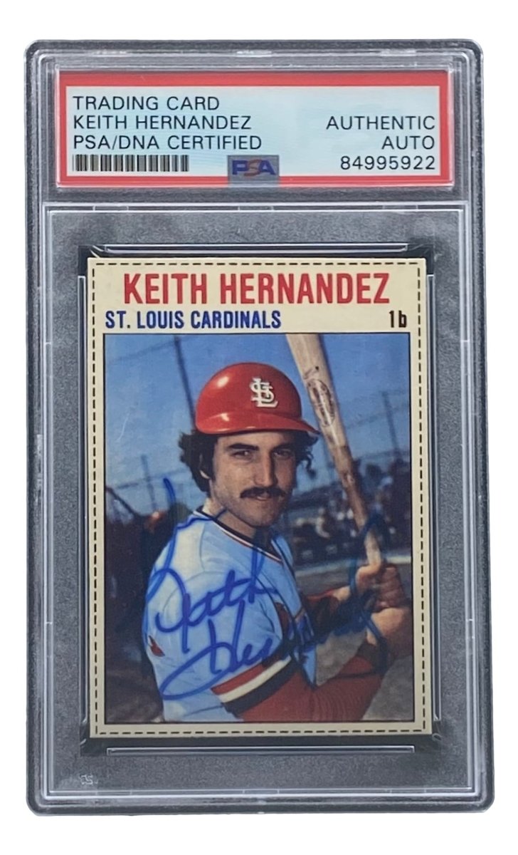 Keith Hernandez Signed 1979 Hostess #108 St. Louis Cardinals Baseball Trading Card PSA/DNA Certified - Perfect for MLB Memorabilia Collections & Sports Fan Gifts