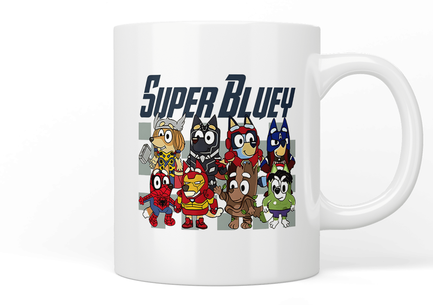Bluey: Super Bluey Mug - Official Bluey Themed Coffee Cup for Kids & Adults - Perfect for Hot Drinks, Gift Giving & Bluey Fans Collection