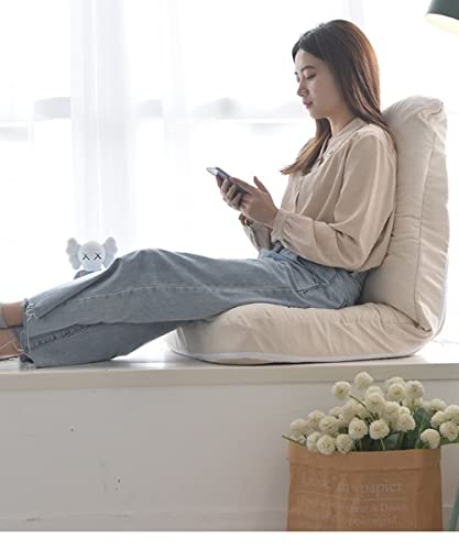 Aimoha Floor Chair with Lumbar Support - Reclining Compact Single Seater Sofa Chair for Living Room, Bedroom & Meditation | Ergonomic Design for Comfortable Sitting