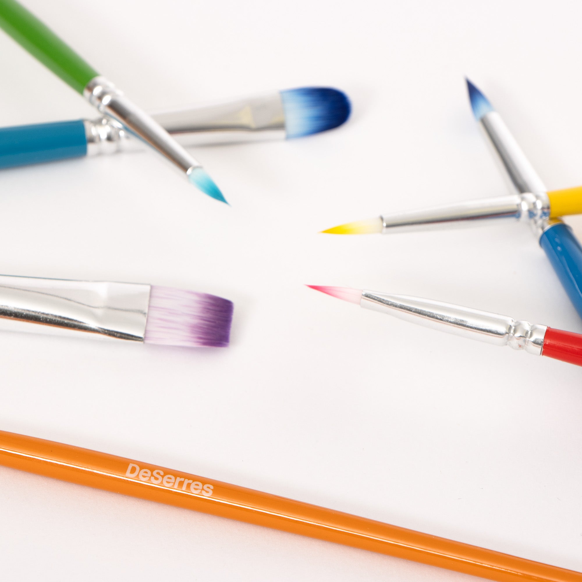 7 Pack Kids Paint Brushes - Non-Toxic, Washable Art Supplies for Children's Painting, Drawing & DIY Crafts - Perfect for School, Home & Classroom Activities