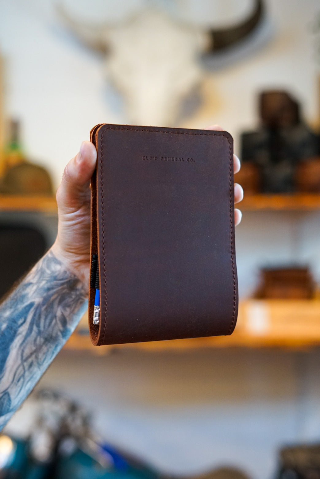 Premium Golf Scorecard & Yardage Book Holder - Durable Brown Leather - Perfect for Golf Tournaments, Practice Rounds & Course Management