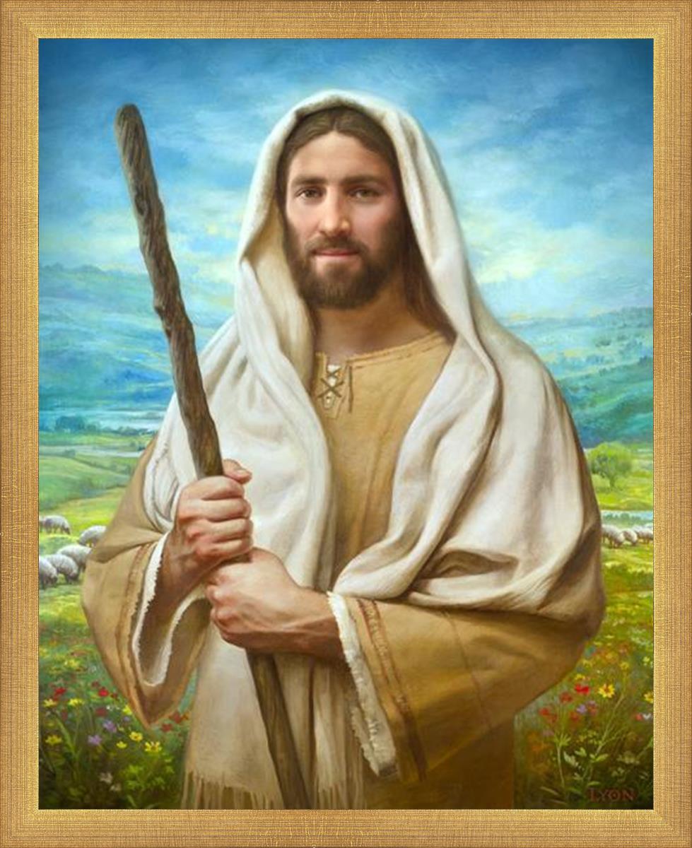 Feed My Sheep by Howard Lyon - Inspirational Christian Art Print for Home, Office & Church Decor - Perfect for Gifts & Spiritual Encouragement