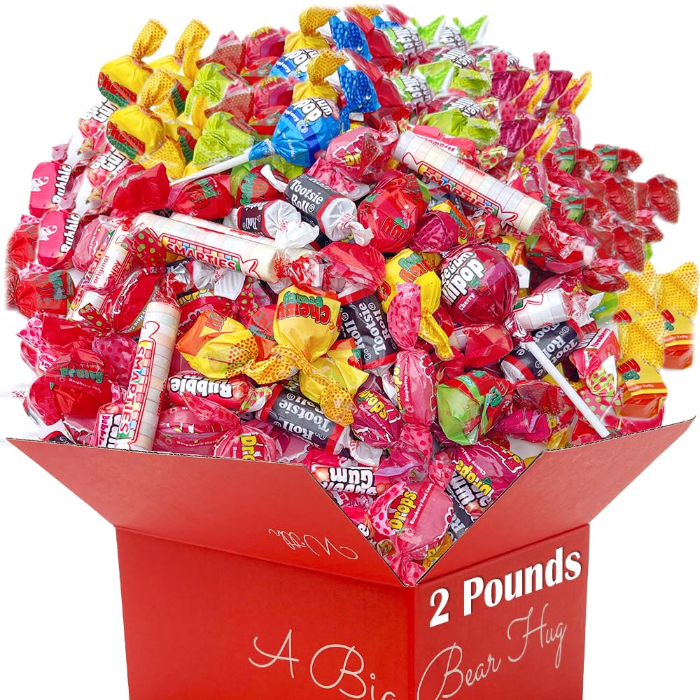 Assorted Candy Variety Pack - 2 Pounds Bulk Individually Wrapped Candies for Kids Birthday Parties, Office Gifts, Pinata Stuffers & Easter Celebrations | Muchai Box | Perfect for Halloween, Christmas & Holiday Events
