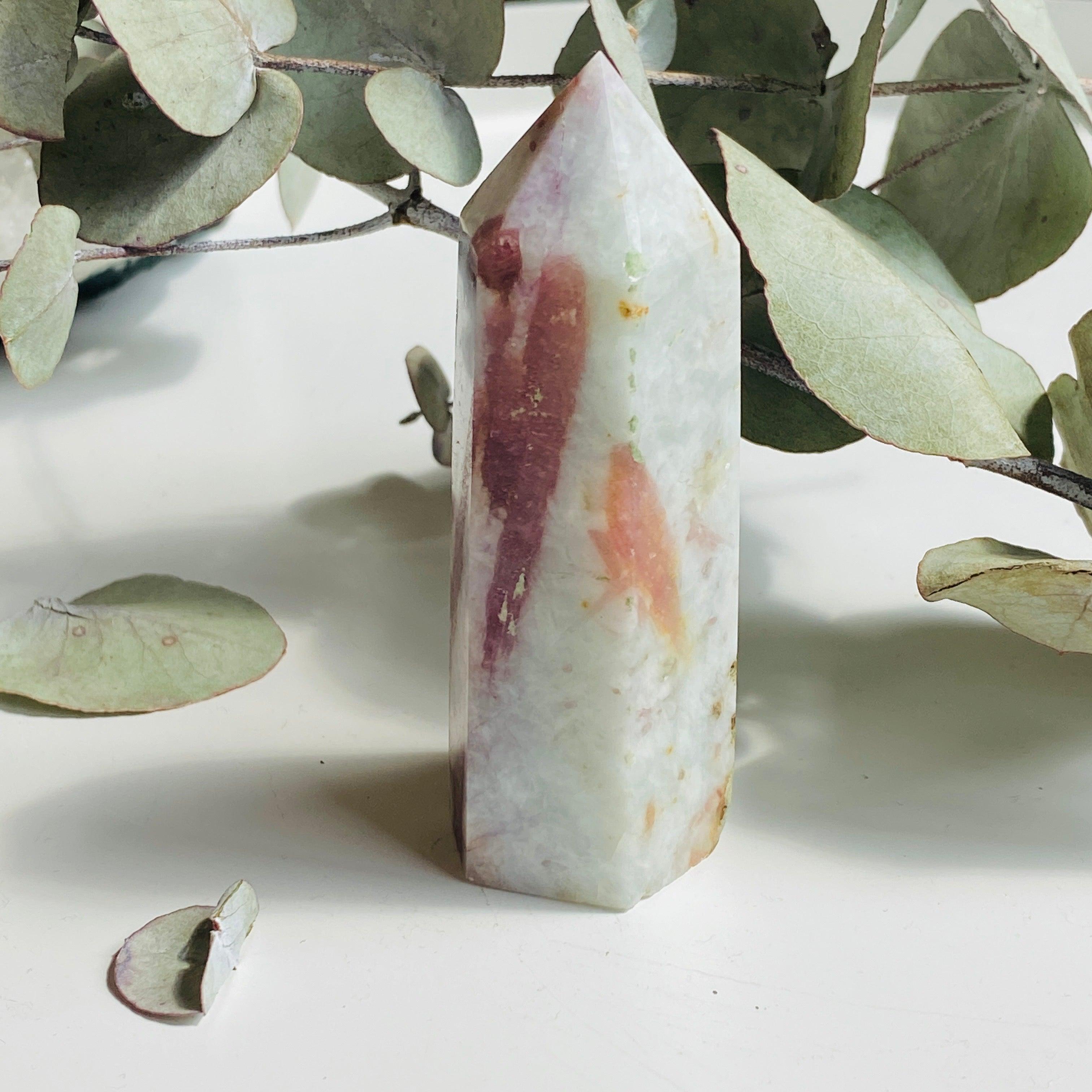 Natural Pink Tourmaline in Schist - Small Point Specimen c1450 | Gemstone Collection, Healing Crystals & Mineral Display for Home Decor