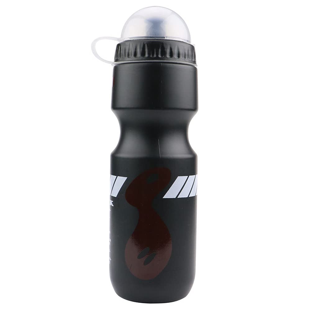 **Amuahua 750mL BPA Free Bike Water Bottle Cage - Durable Plastic Bicycle Bottle Holder with Squeeze Bottle for Men & Women - Perfect for Road, Mountain & Commuter Cycling (Black)**