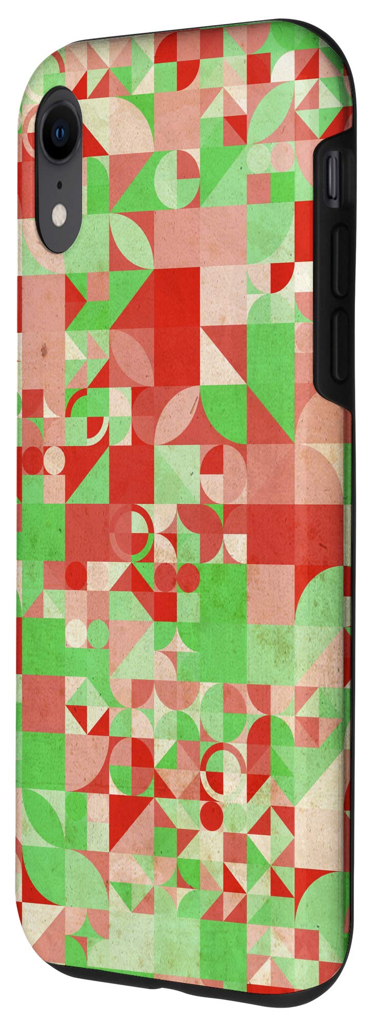 iPhone XR Christmas Case - Festive Holiday Pattern in Red & Green Colors - Perfect for Xmas Gifts & Winter Celebrations