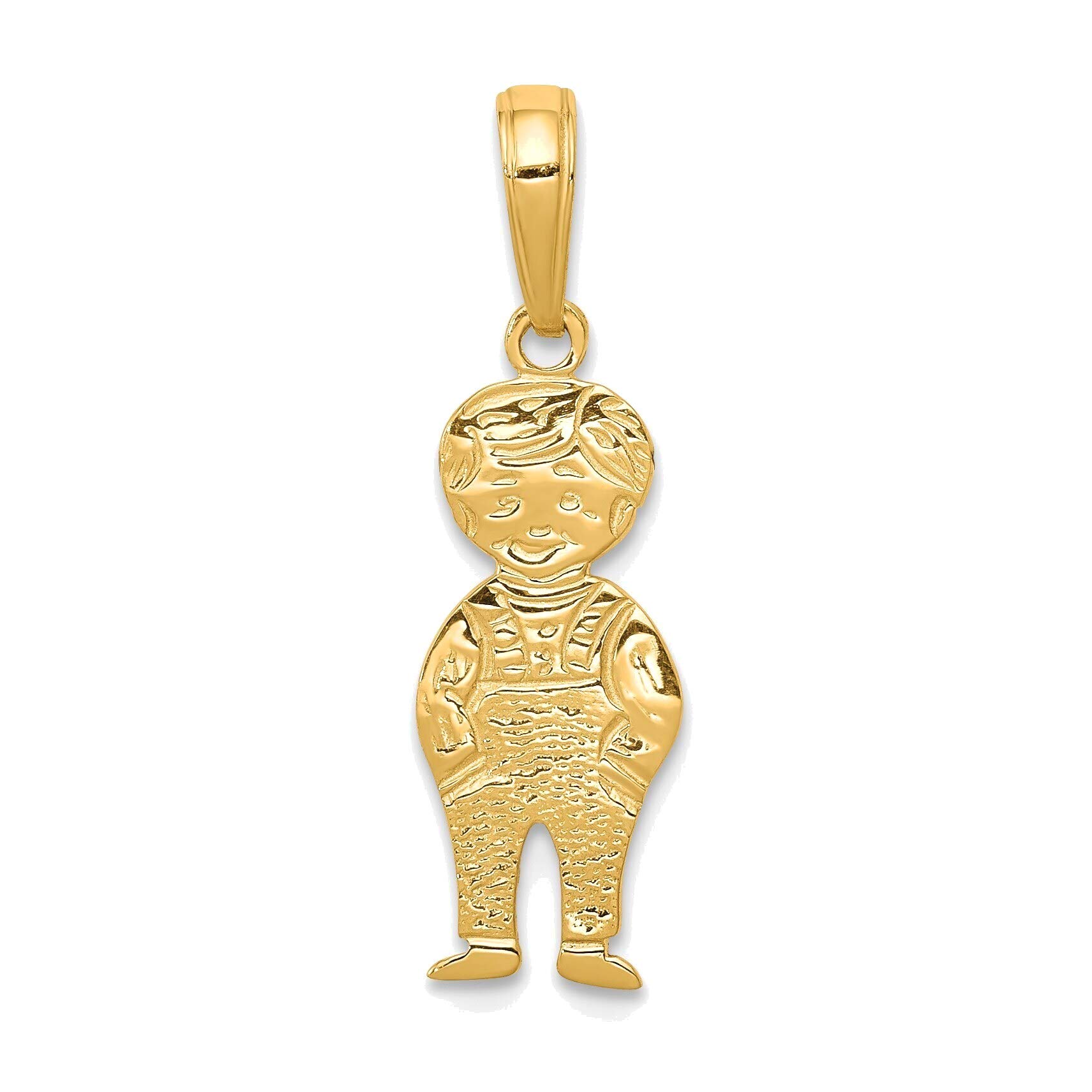 14K Yellow Gold Hands in Pocket Pendant Necklace - Bonyak Jewelry for Women | Trendy Gift for Her, Birthday, Anniversary & Everyday Wear