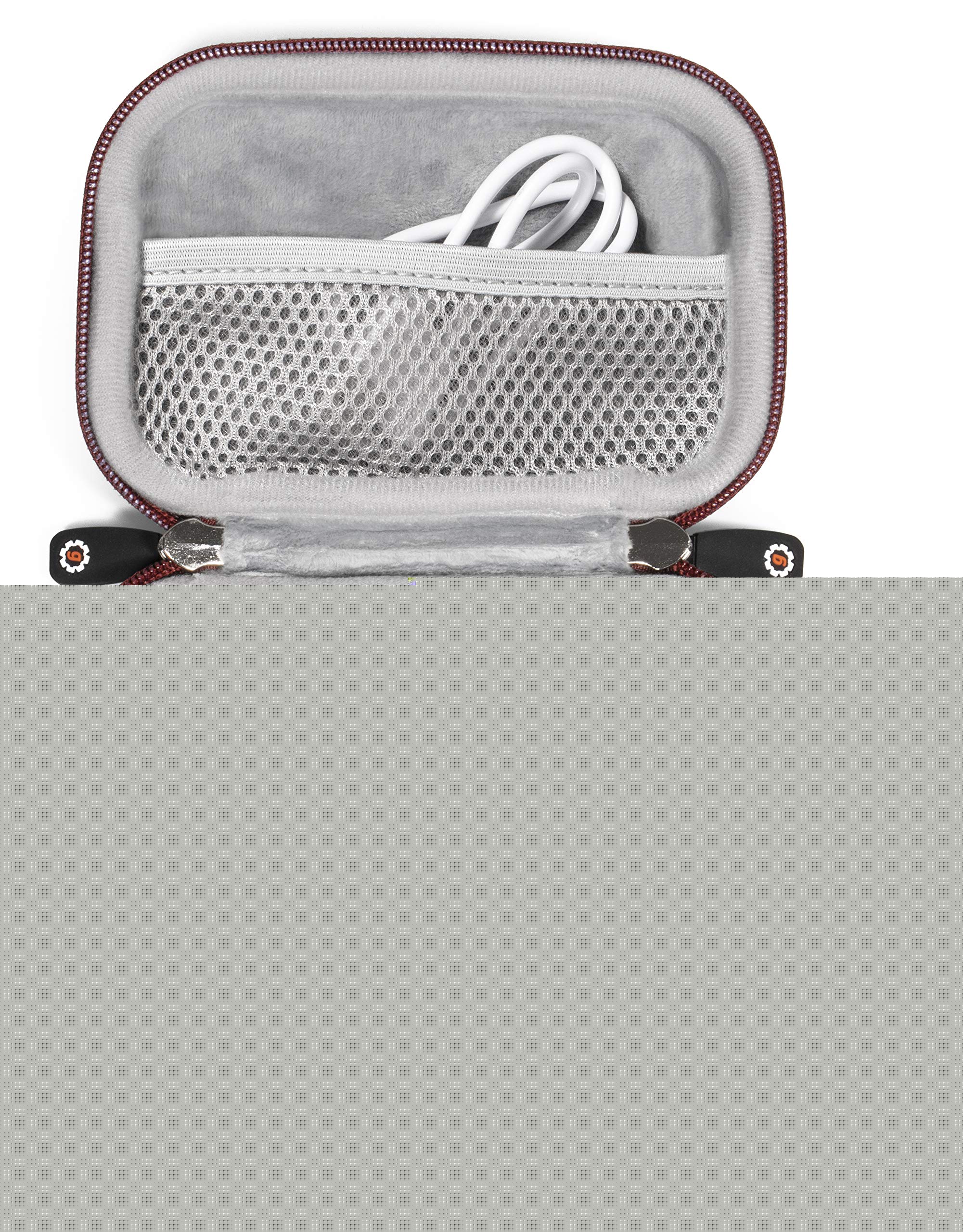 GETGEAR Protective Case for Canon IVY Mini CLIQ, CLIQ+, CLIQ 2, CLIQ+2, KODAK Mini Shot & HP Sprocket (1st/2nd Gen) Instant Camera Printers - Burgundy Red - Travel-Friendly Photo Printer Accessory for Vacation & Party Use