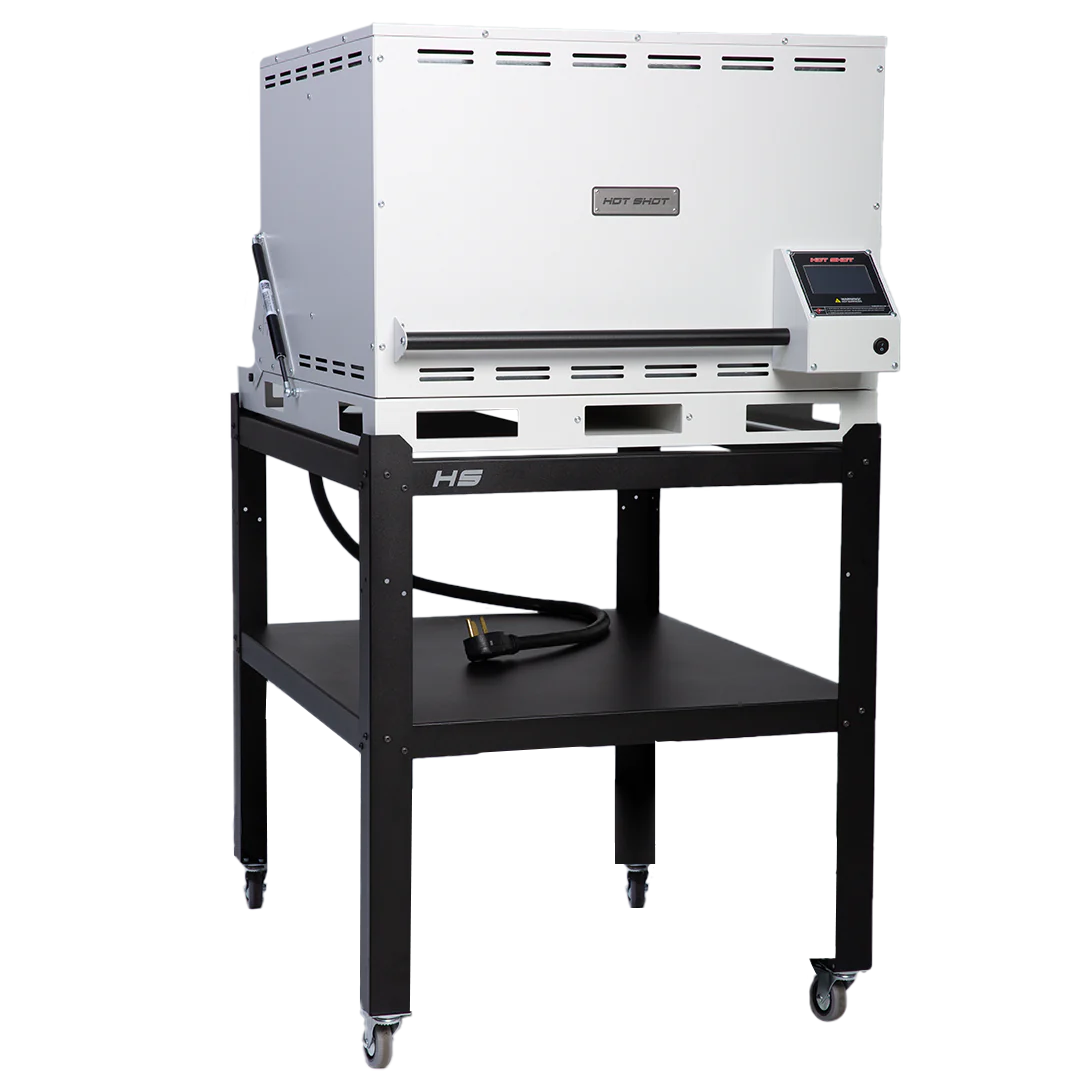 Hot Shot Clam Shell Glass Kiln HS 24G - Professional Glass Fusing Kiln for Jewelry, Art & DIY Projects - Perfect for Home Studios & Small Workshops