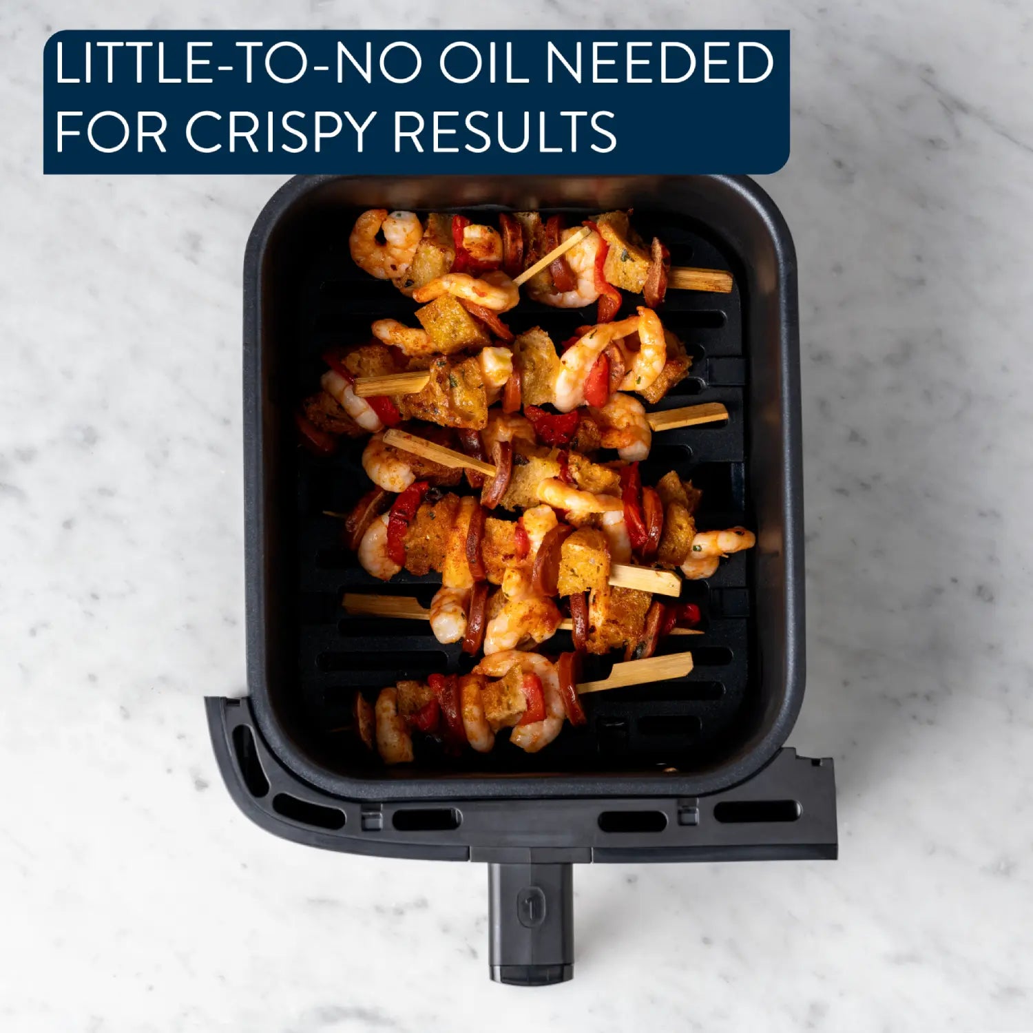 Jamie Oliver by Tefal Dual Air Fryer 8.3L EY905J - Large Capacity Healthy Oil-Free Cooking for Family Meals, Snacks & Roasts