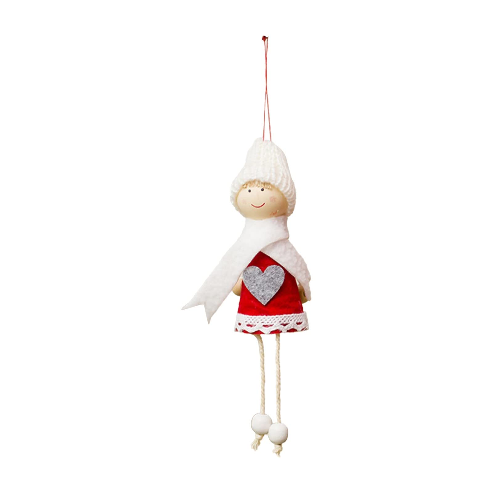 Koippimel Angel Ornaments - Christmas Angel Doll Hanging Decorations, Cute Plush Tree Pendant for Holiday Centerpiece Decor | Perfect for Christmas Tree, Mantel, Gift Exchange & Festive Home Decor (Size B, One Size)