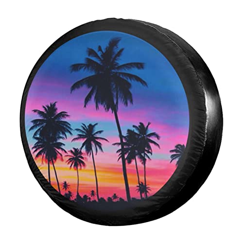 Palm Trees Multicolor Sunset