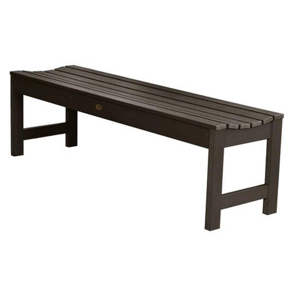 Lehigh Backless Synthetic Wood Picnic Bench - Durable Outdoor Dining Table for Patio, Garden & Park - Perfect for BBQs, Camping & Family Gatherings