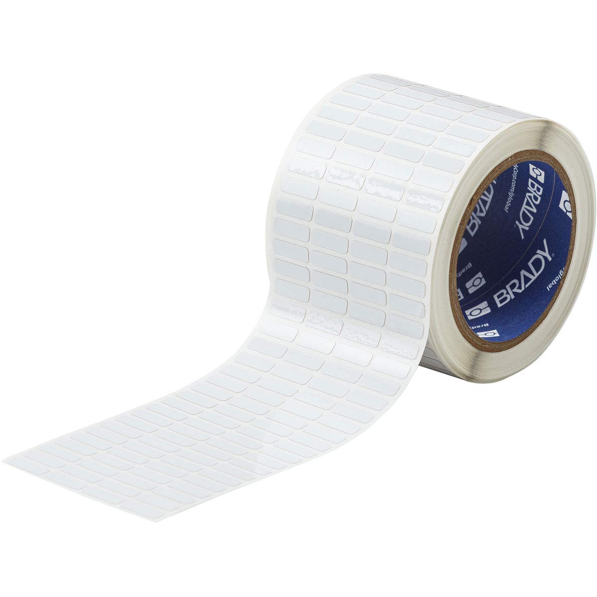 Brady THT-1-727-10 White Thermal Transfer Printer Labels for Industrial Barcode, Asset Tracking & Warehouse Labeling