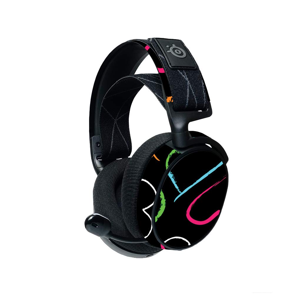 MightySkins Steelseries Arctis 7 Gaming Headset Skin (2019) - Hearts Design | Protective Vinyl Decal Wrap Cover | Durable & Easy to Apply | Made in USA | Perfect for Gaming, Streaming & Customizing Your Headset