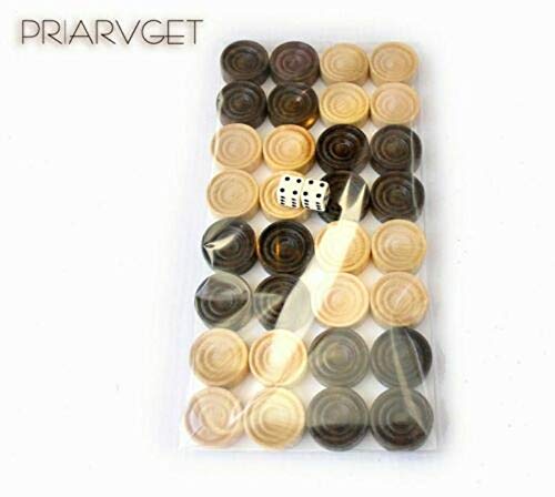 Premium Handmade Wooden Backgammon Set - Classic Nardi Nardy Board Game with Carved Chess & Checkers Pieces - Elegant Wood Table Game for Adults & Family Game Night - Perfect Gift for Game Lovers & Home Decor