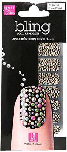 24K Gold Bling Nail Art Set - 4 Pack Glamorous Nail Decorations for Parties, Weddings & Special Occasions | Spoiled Sweet Collection