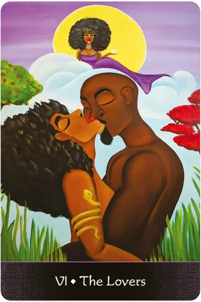 Afro Goddess Tarot Cards - 78 Card Deck with Guidebook for Divination, Spiritual Growth & Self-Discovery | Perfect for Beginners & Experienced Readers
