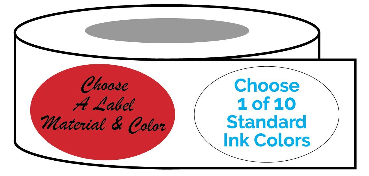 Custom Printed Oval Labels 2