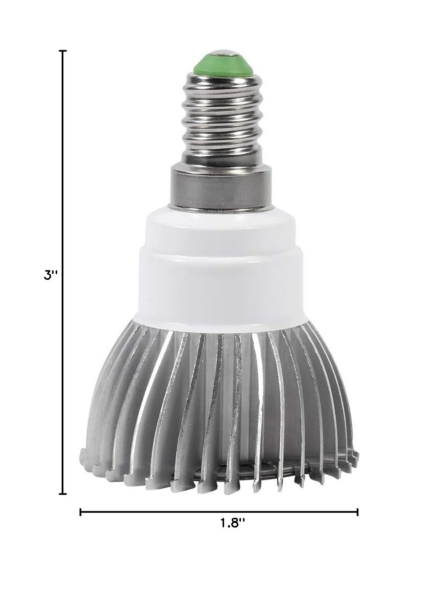 28W Full Spectrum LED Grow Light Bulb for Indoor Plants, Flowers, Hydroponic Vegetables - E14 Base Plant Growing Lamp for Home Garden, Greenhouse & Seed Starting - Energy Efficient 28W LED Grow Light