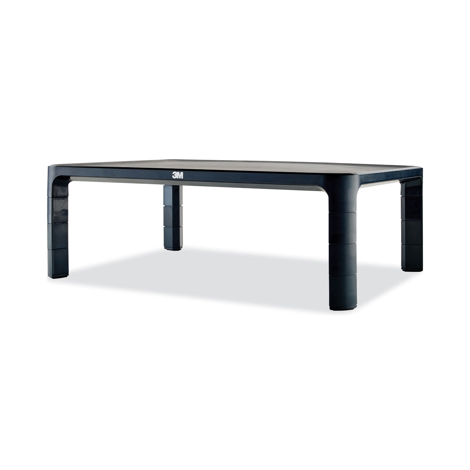3M™ Adjustable Monitor Stand - Ergonomic Black Desk Riser (16