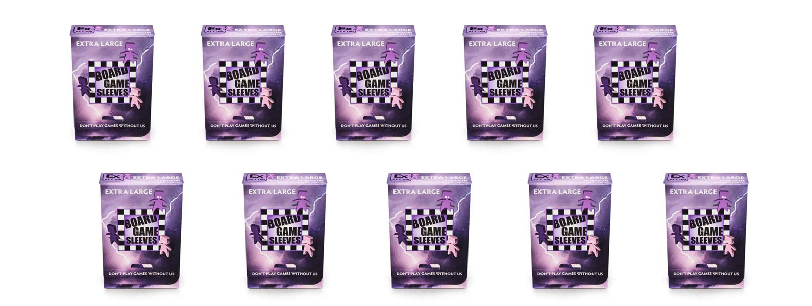 10 Packs Arcane Tinmen Non-Glare Board Game Card Sleeves - 50 Count Extra Large Size, Premium Protection for MTG, Yu-Gi-Oh, Pokemon & Collectible Cards - Perfect for Game Nights & Card Storage