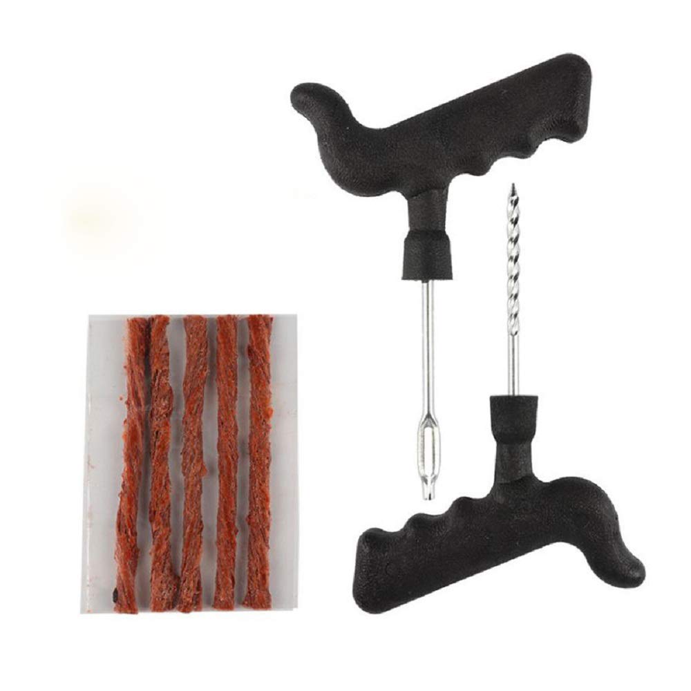 Xiaoqun Tire Repair Kit - Auto & Lawn Mower Tire Plug Kit for Roadside Emergencies | Car Tire Patch Tools & Automotive Accessories | Perfect for Flat Tire Repairs on Highways, Off-Roading & Farm Equipment