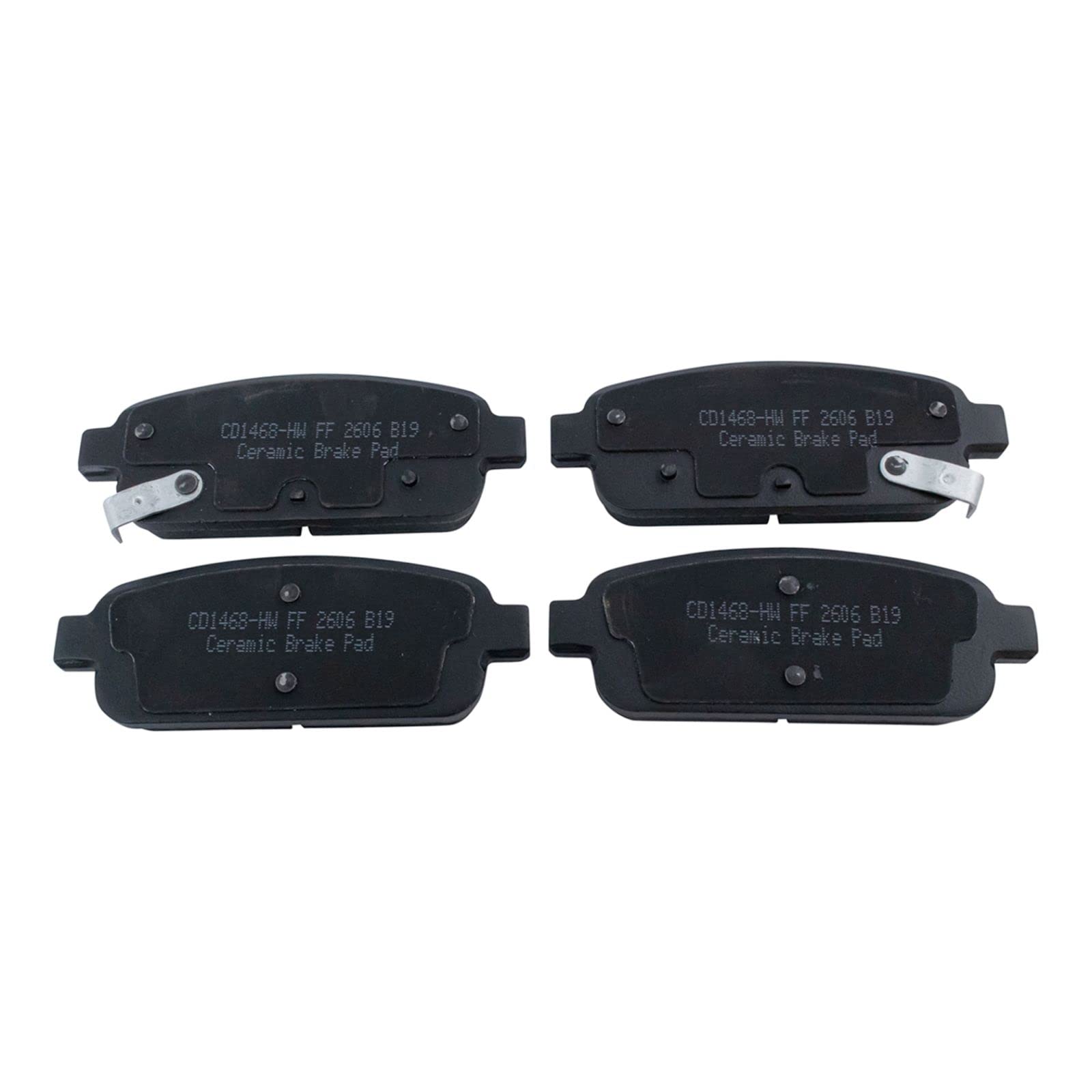 Premium Posi Ceramic Brake Pads Rear Set for Chevy Cruze Sonic Volt Encore - High Performance Low Noise Braking for City Driving & Daily Commute
