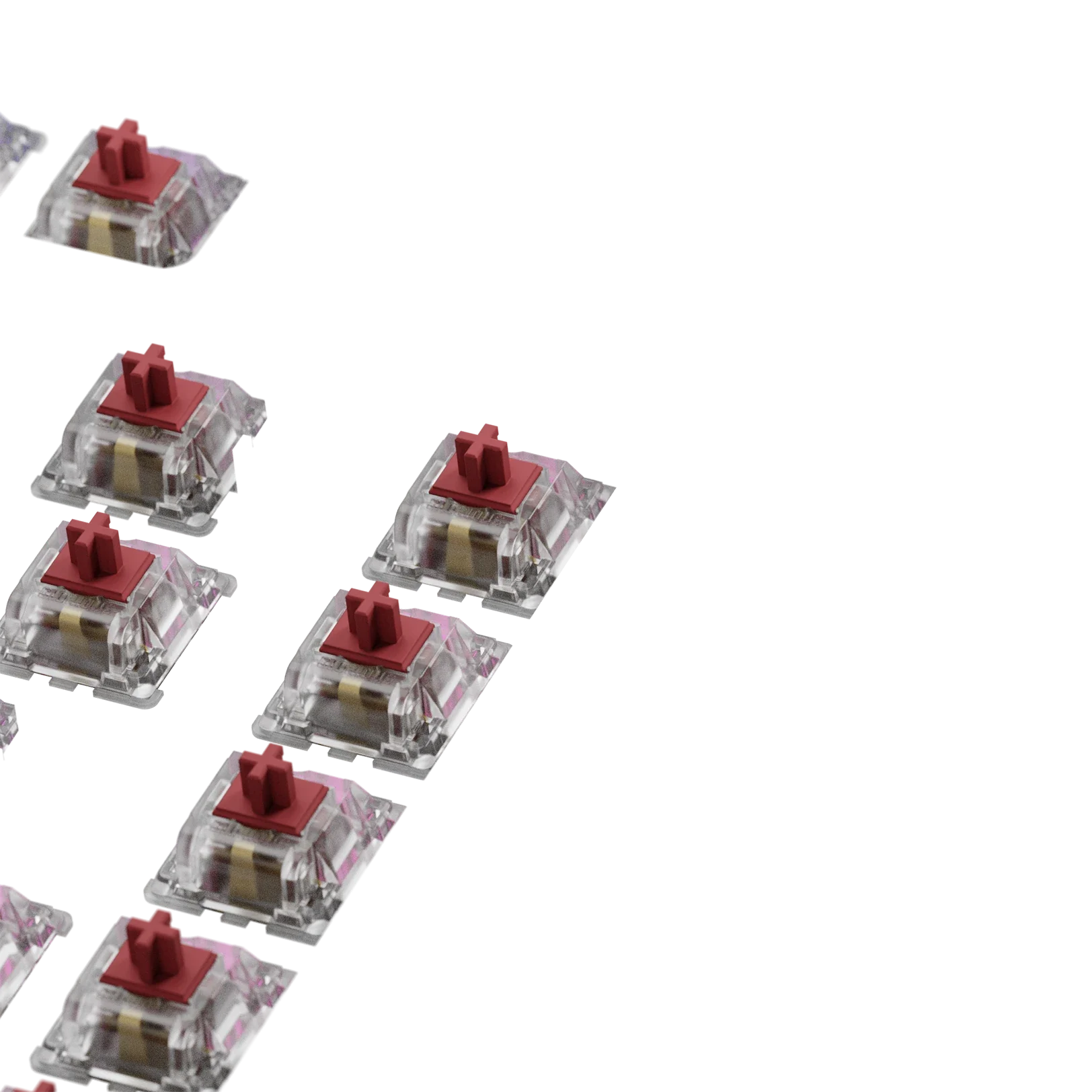 Glorious Fox Heavy MX 75 ANSI Mechanical Keyboard Switches - Premium Linear Switches for Gaming, Typing & Office Work (Pack of 10) - Perfect for PC Builds, Keyboard Modding & Custom Keyboards