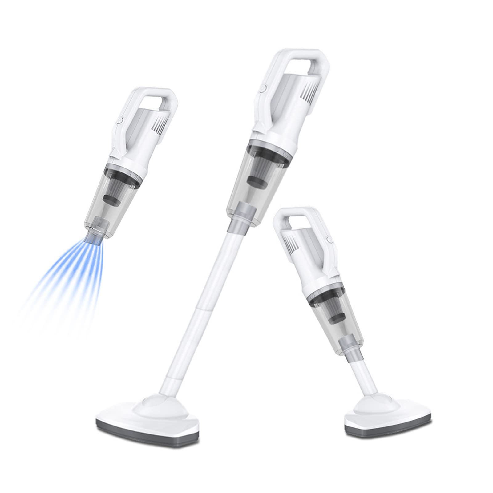Mulcort 12KPa Powerful Wireless Car Vacuum Cleaner - 120W Handheld Wet/Dry Vacuum with Floor Brush for Home, Auto & Pet Hair Cleaning | Portable for Car Interiors, Upholstery & Small Spaces