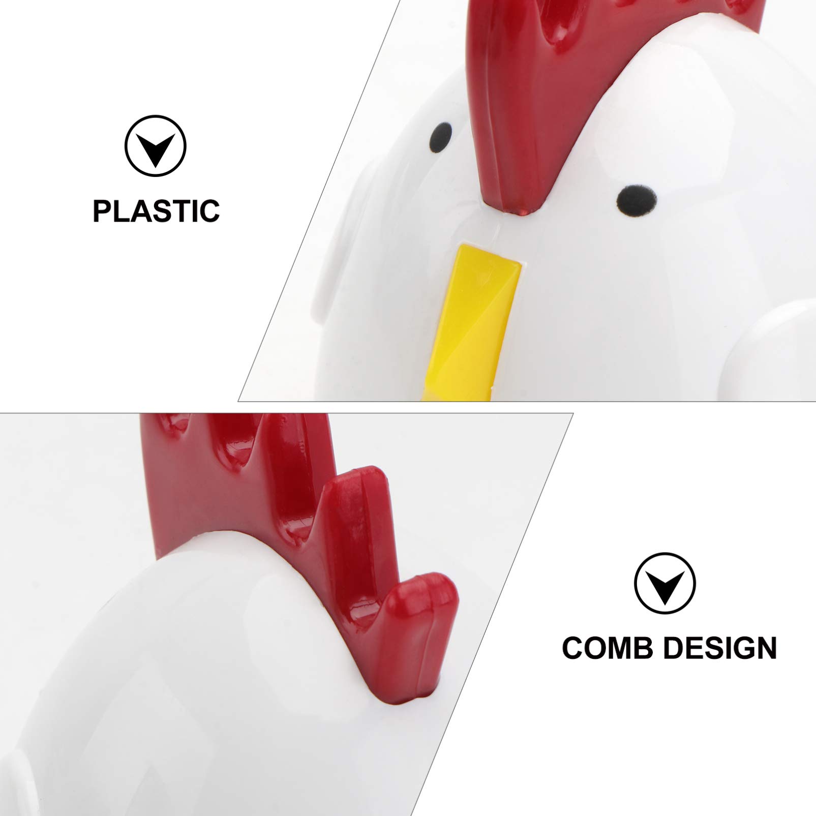 60-Minute Mechanical Kitchen Timer with Loud Alarm - Cartoon Rooster Design Countdown Timer for Cooking, Baking, Teachers & Classroom Time Management (White) - Perfect for Home Kitchens, Schools & Office Productivity