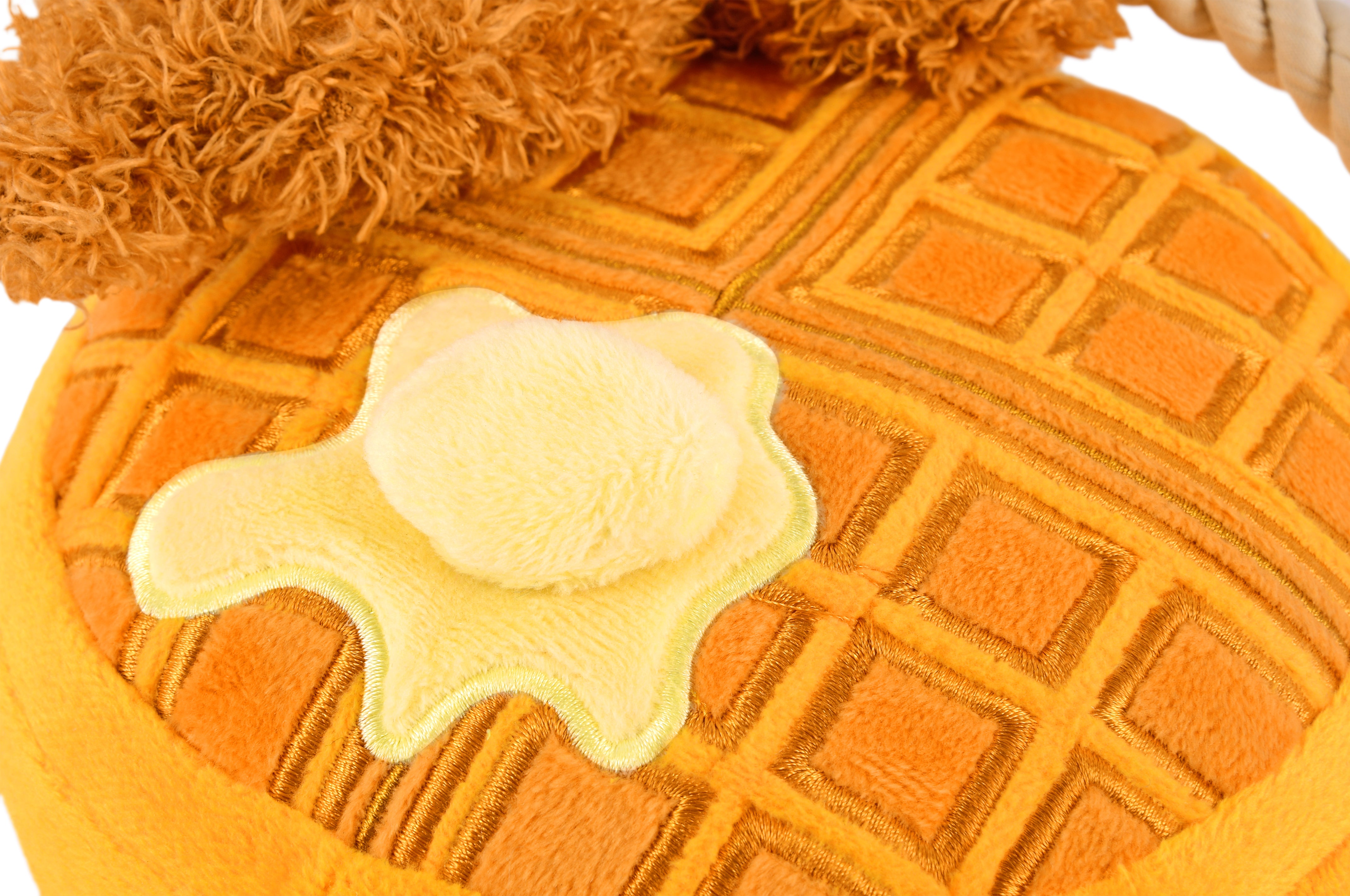 El Pollo y Waffle Plush Dog Toy - Barking Brunch™ Chew Toy for Dogs by Pet P.L.A.Y. | Soft & Durable Puppy Plaything for Fetch, Cuddling & Teething Relief